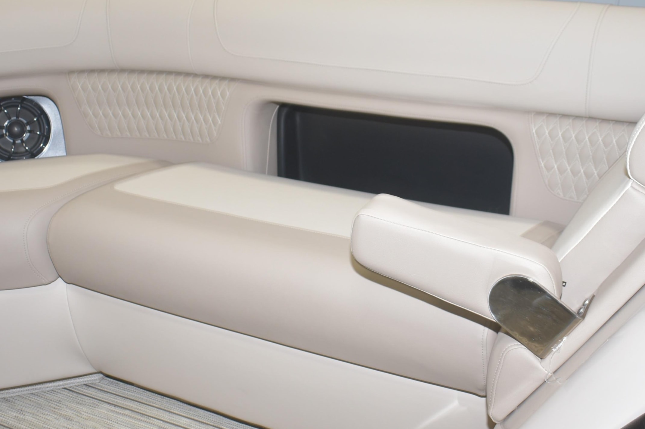 Marine cushion upholstery detail